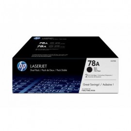 TONER HP 78A NEGRO DUAL PACK LASER JET P/P1606dn/M1536dnfMFP(CE278AD)