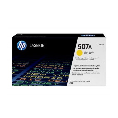CARTUCHO HP 507A AMARILLO PARA M551/570/575 (CE402A)