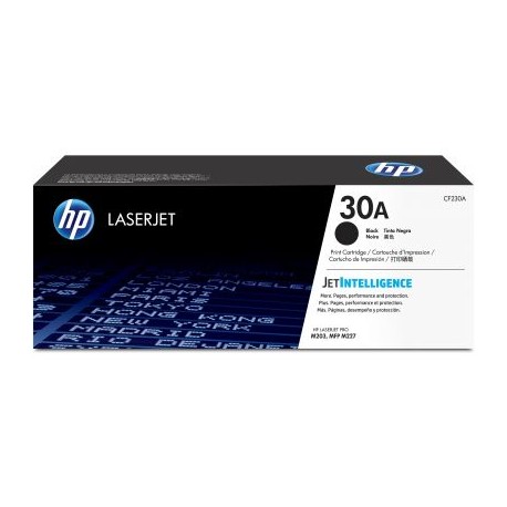 CARTUCHO DE TÓNER ORIGINAL HP LASERJET 30A NEGRO 1600 PAG (CF230A)