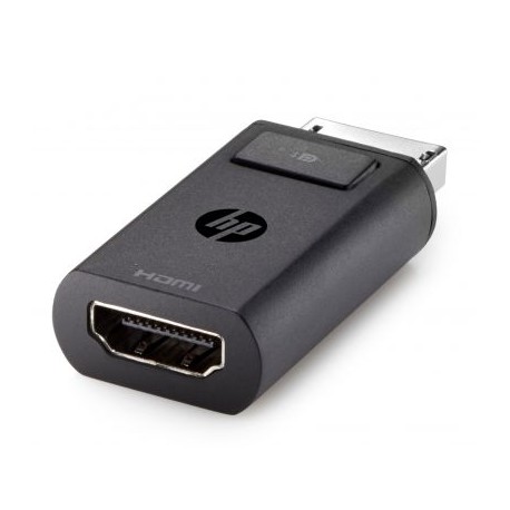 ADAPTADOR DE VIDEO HP DISPLAY PORT MACHO A HDMI HEMBRA NEGRO