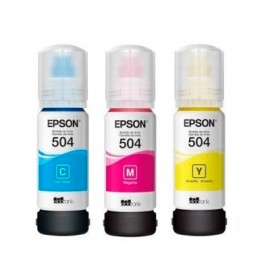 KIT BOTELLAS DE TINTA EPSON T504 3 COLORES CMY