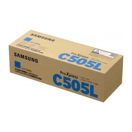 TONER SAMSUNG CLT-C505L CYAN 3,500 PAGINAS SU037A