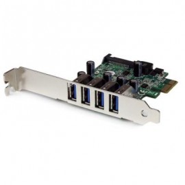 TARJETA PCI EXPRESS 4 PUERTOS  USB 3.0  SATA  STARTECH PEXUSB3S4V