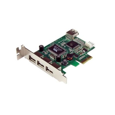 TARJETA PCIE  PERFIL BAJO 4 PTOS USB 2.0   STARTECH PEXUSB4DP