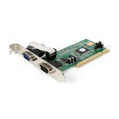 TARJETA  PCI 2  PUERTOS SERIAL DB9 UART 16550 RS232  STARTECH PCI2S550