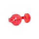DIADEMA VORAGO HPB-300 RECARGABLE BLUETOOTH / FM / MICROSD ROJA