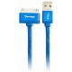 CABLE VORAGO CAB-118 USB-APPLE DOCK 1 METRO AZUL BOLSA