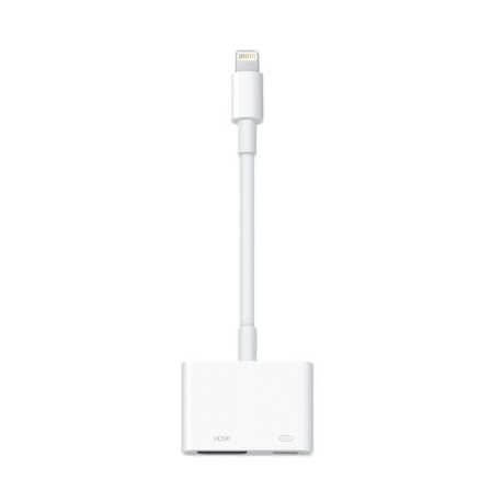 ADAPTADOR LIGHTNING A AV DIGITAL APPLE, HDMI, BLANCO MD826AM/A