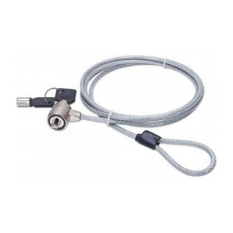 CANDADO LAPTOP MANHATTAN LLAVE 1.4M, GRIS 440271