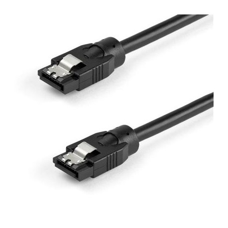 CABLE STARTECH SATA REDONDO DE 0.3M CONECTORES CON CIERRE 6GBS