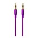 CABLE DE AUDIO VORAGO CAB-108 3.5 MM redondo METALICO BLANCO BLISTER