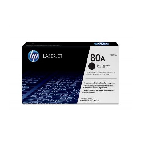 TONER HP 80A NEGRO PARA M425dn MFP/M401dn/M401dne/M401dw/M401n (CF280A