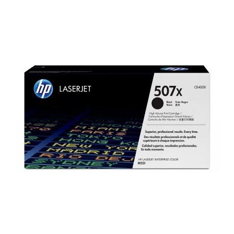 TONER HP 507X ALTO RENDIMIENTO NEGRO PARA M551 (CE400X)