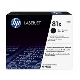 TONER HP 81X ALTO RENDIMIENTO NEGRO LASERJET/MFP M630 (CF281X)