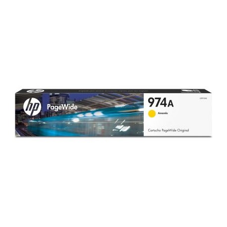 CARTUCHO ORIGINAL PARA PAGEWIDE HP 974A AMARILLO 3000 PAG (L0R93AL)
