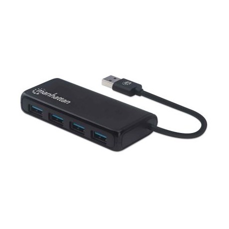 CONECTOR MULTIPLE INTELLINET DE 4 PUERTOS USB 3.2 GEN 1