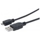 CABLE MANHATTAN USB A MACHO - MICRO B MACHO 1.8M NEGRO 307178