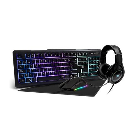 KIT VORAGO START THE GAME KMH-501 TECLADO MOUSE HEADSET TAPETE C LUZ