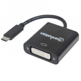 CABLE ADAPTADOR MANHATTAN USB-C A DVI-I 4K 152051