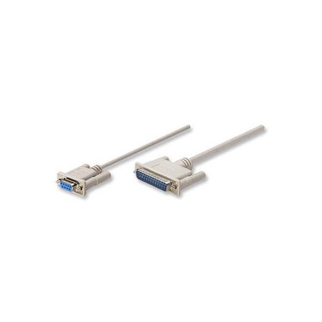 CABLE  MODEM MANHATTAN DB9 H - DB25 M 1.8M 314770