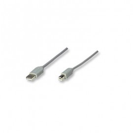 CABLE MANHATTAN USB A MACHO A USB B MACHO 1.8M GRIS 317856
