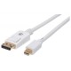 CABLE MANHATTAN MINI DISPLAYPORT A DISPLAYPORT 2M BLANCO 324748