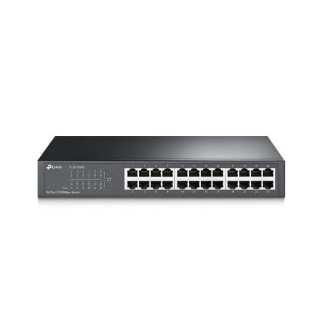 SWITCH TP-LINK TL-SF1024D SOPORTE PARA RACK 24 PUERTOS RJ45 FAST ETHER