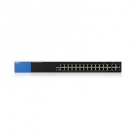 SWITCH LINKSYS ADMIN 28 PTOS PoE+ GIGABIT CAPA 2/3 + SFP LGS528P
