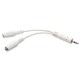 CABLE "Y" TRIPP LITE P313-06N-WH 3.5MACHO 2X3.5 HEMBRA 15CM BLANCO