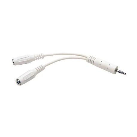 CABLE "Y" TRIPP LITE P313-06N-WH 3.5MACHO 2X3.5 HEMBRA 15CM BLANCO