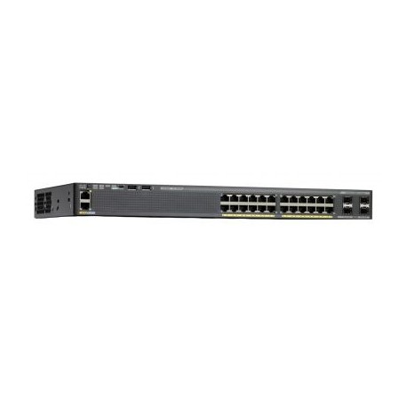 SWITCH CISCO CATALYST, 24PTOS GE,POE 370W, 4X1G SFP,(WS-C2960X-24PS-L)