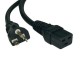 CABLE DE PODER TRIPP LITE P049-010 C19- 5-20P 3 METROS NEGRO