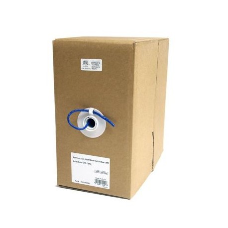 STARTECH ROLLO BOBINA 304.8m CABLE DE RED UTP CAT5e AZUL WIRC5ECMR