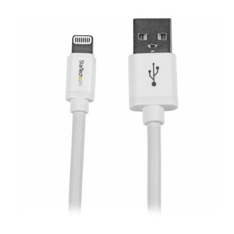 CABLE 2M LIGHTNING APPLE IPOD IPHONE 5 A USB 2.0 BCO STARTECH USBLT2MW
