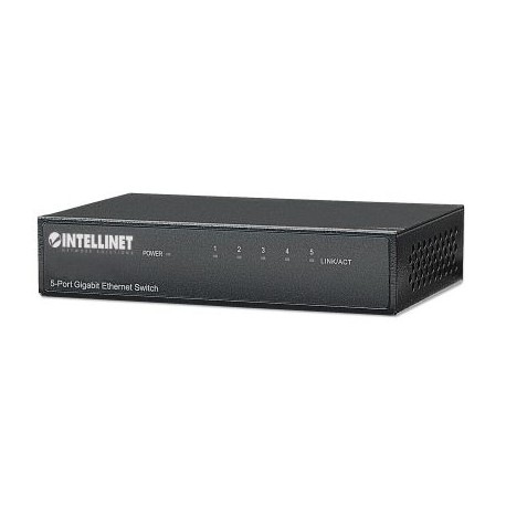 SWITCH INTELLINET 5 PUERTOS RJ45 GIGABIT ESCRITORIO METAL 530378