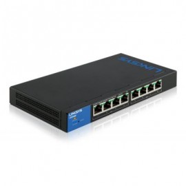 SWITCH LINKSYS METALICO ESCRITORIO 8PTOS POE+GIGABIT LGS308MP
