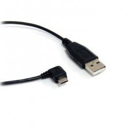 CABLE CARGADOR 0.9M USB 2.0 MICROUSB B ACODADO STARTECH UUSBHAUB3RA