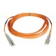 CABLE TRIPP LITE FIBRA OPTICA DUPLEX LC MACHO 5M NARANJA N320-05M