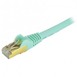 CABLE PATCH STARTECH.COM CAT6A RJ-45 MACHO 3.7M TURQUESA C6ASPAT12AQ