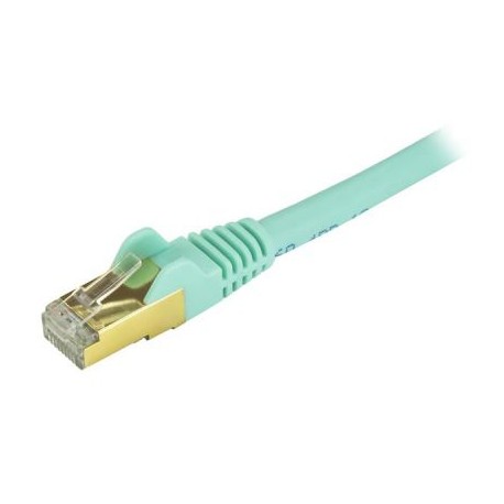 CABLE PATCH STARTECH.COM CAT6A RJ-45 MACHO 3.7M TURQUESA C6ASPAT12AQ