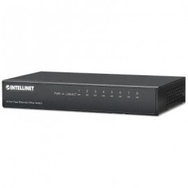 SWITCH INTELLINET 8 PUERTOS RJ45 10/100 ESCRITORIO METAL 523318