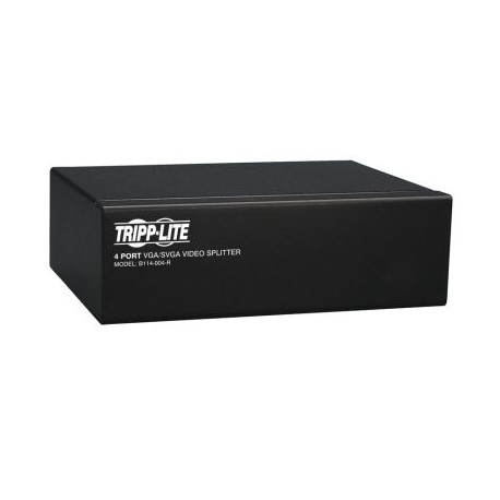 DIVISOR DE VIDEO TRIPPLITE 4 PUERTOS VGA REFORZADOR DE SEÑAL HD 350MHZ