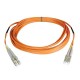CABLE TRIPP LITE FIBRA OPTICA DUPLEX LC MACHO 7M NARANJA N320-07M
