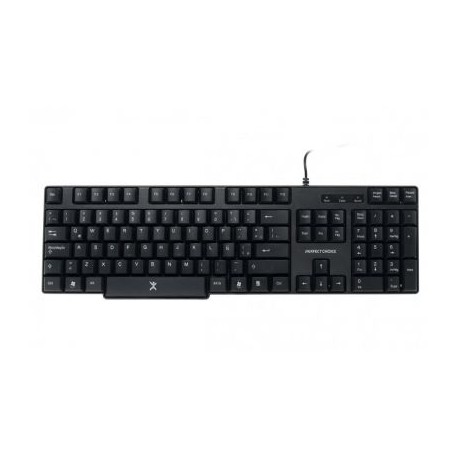 TECLADO PERFECT CHOICE USB, QWERTY, ALÁMBRICO, UNIVERSAL, NEGRO