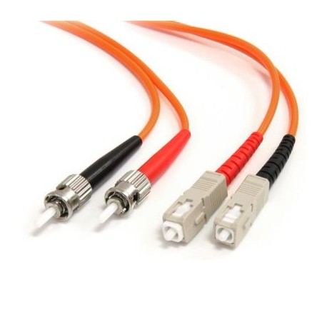 CABLE FIBRA ÓPTICA STARTECH ST MACHO A SC MACHO 1M NARANJA