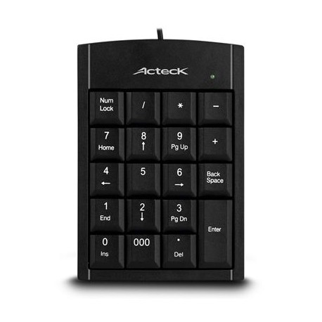 TECLADO NUMERICO ACTECK KN-350 USB NEGRO