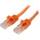 CABLE PATCH STARTECH CAT5 UTP RJ-45 MACHO 50CM NARANJA 45PAT50CMOR