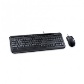 KIT MICROSOFT TECLADO Y MOUSE ALAMBRICO MOD 600 USB APB-00004