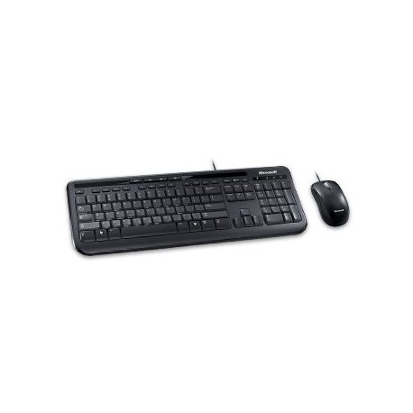 KIT MICROSOFT TECLADO Y MOUSE ALAMBRICO MOD 600 USB APB-00004