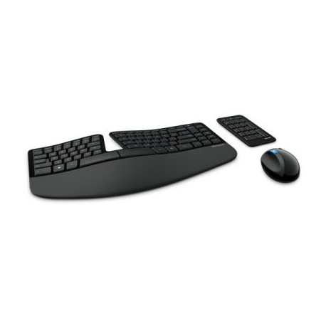 KIT MICROSOFT TECLADO Y MOUSE INALAMBR SCULPT ERGONOMICO USBL5V-00004